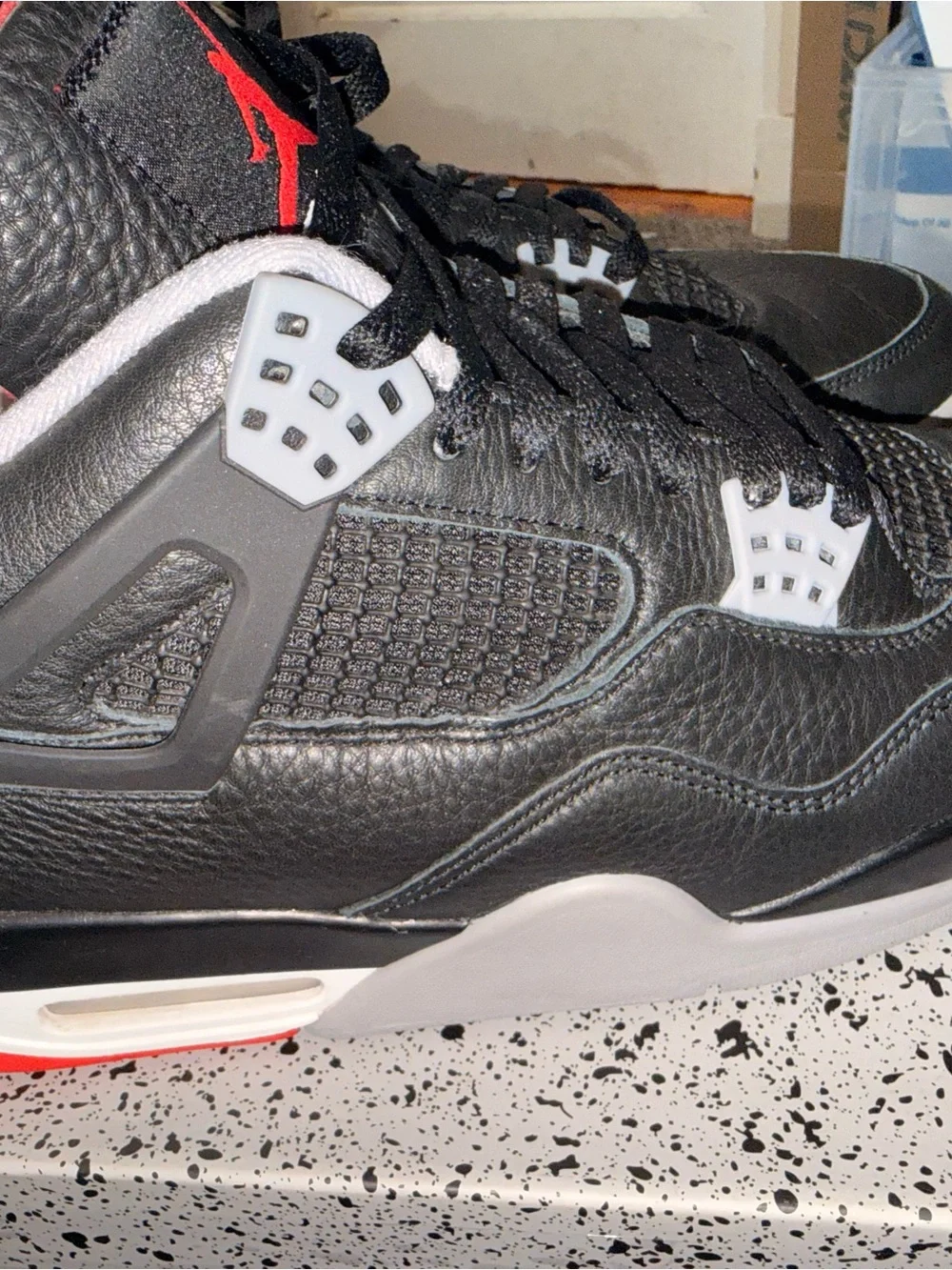 Air Jordan 4 Retro Bred Reimagined PREOWNED EXCELLENT SIZE 12 M OG BOX